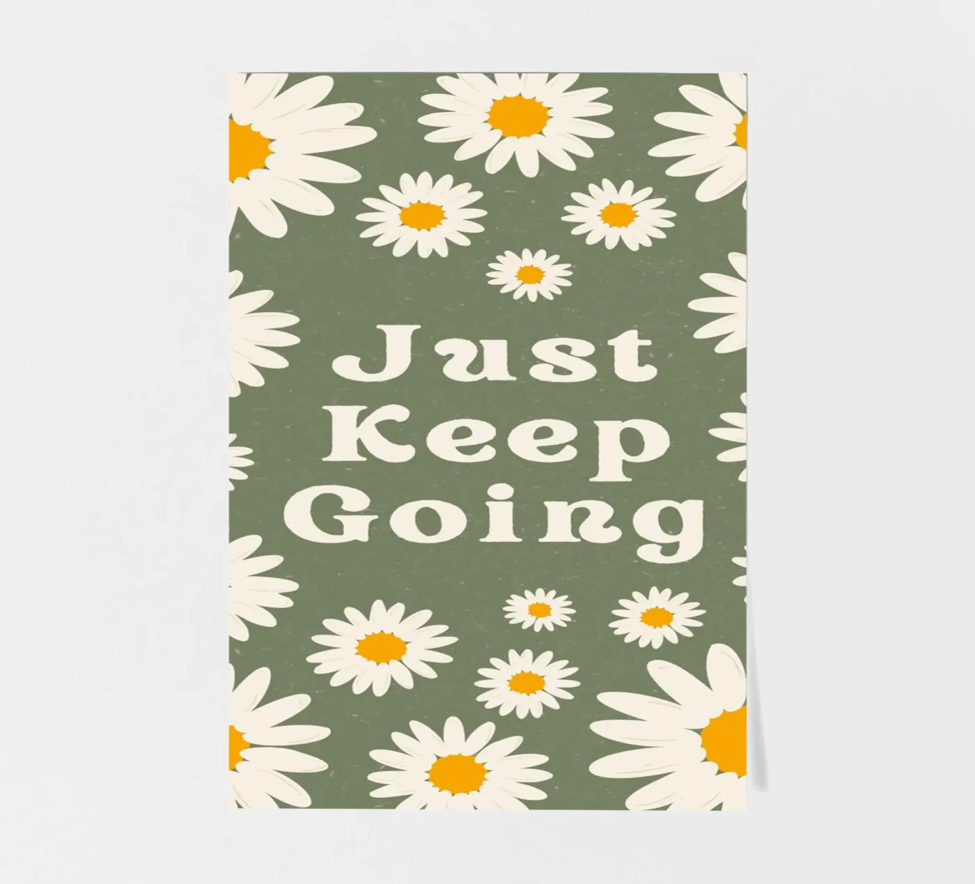 just keep going sticker sheet by The Poster Wordshop
