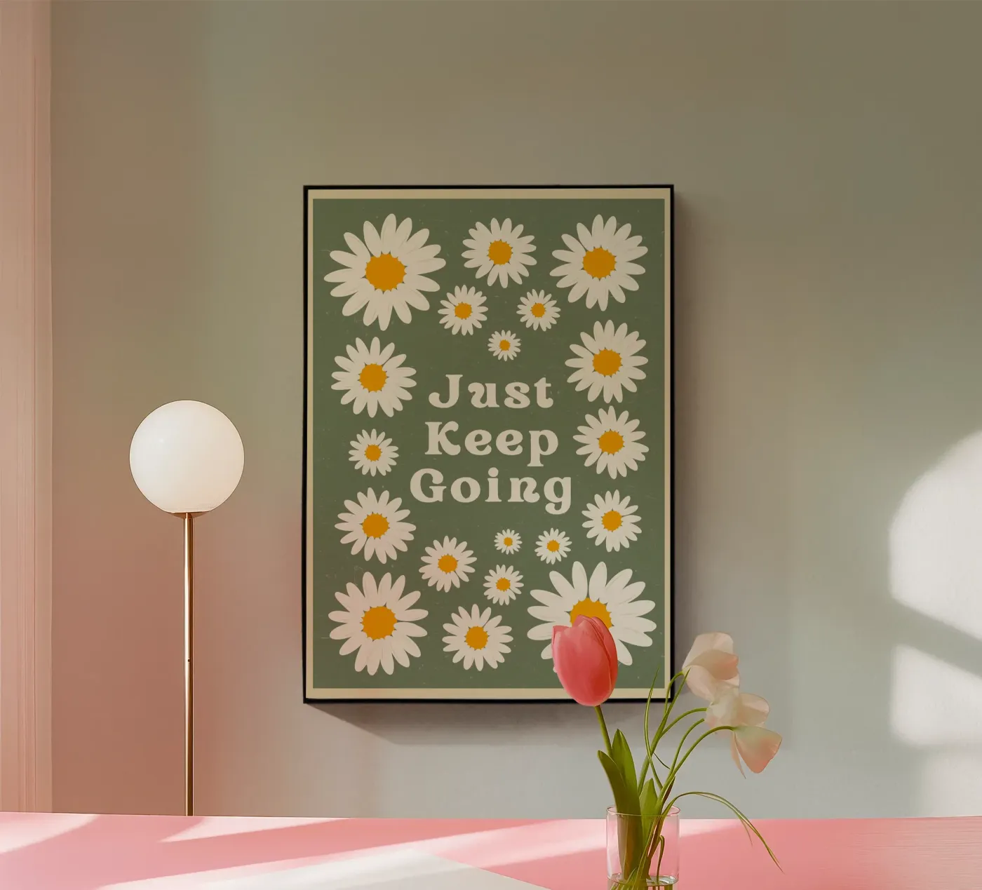 just keep going Acryl-Glas von The Poster Wordshop
