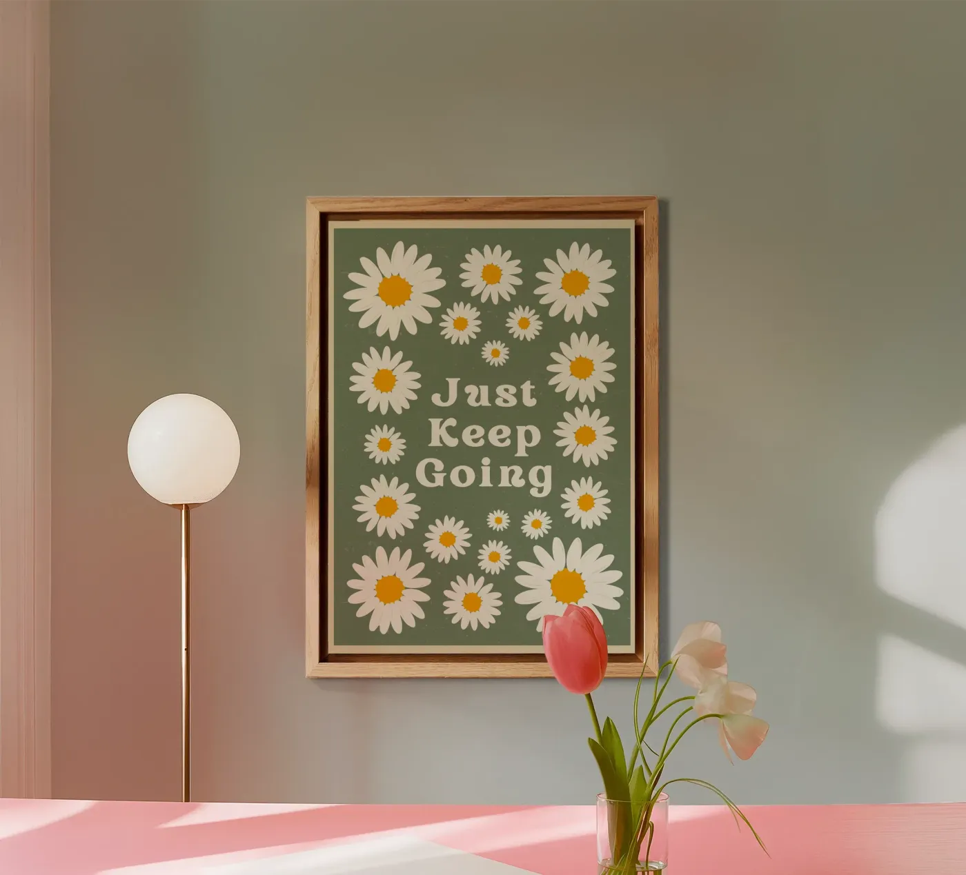 just keep going alluminio dibond da The Poster Wordshop