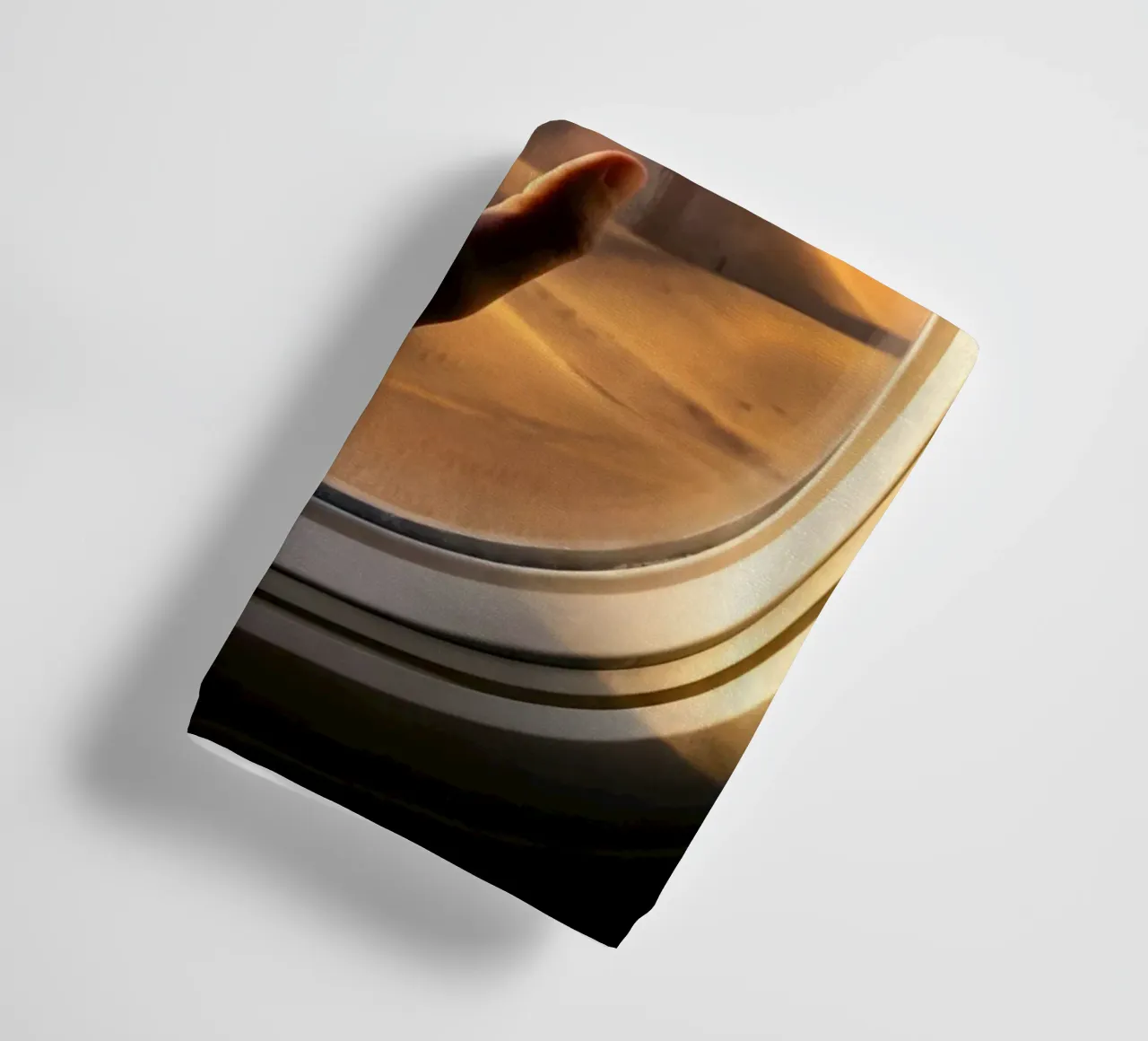Moonlit Desert View from Airplane Window Art towel by Dreamspace Visuals