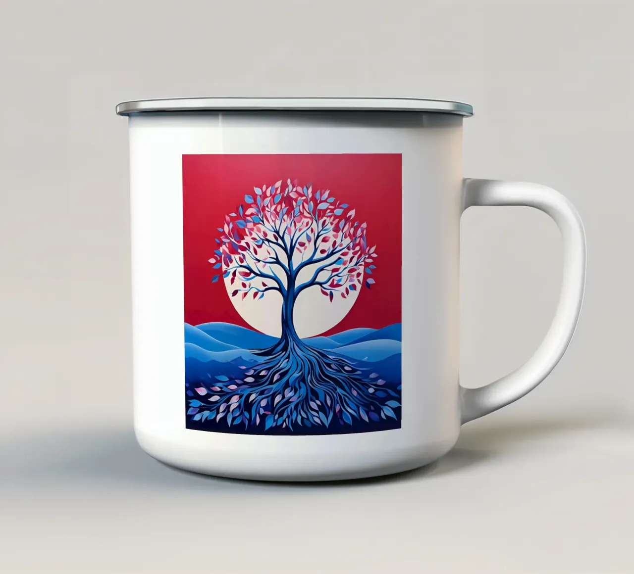 Resilienza radicata tazza in smalto da Artistic-shop