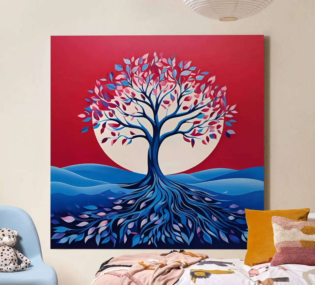 Rooted Resilience canvas with Floater frame by Artistic-shop