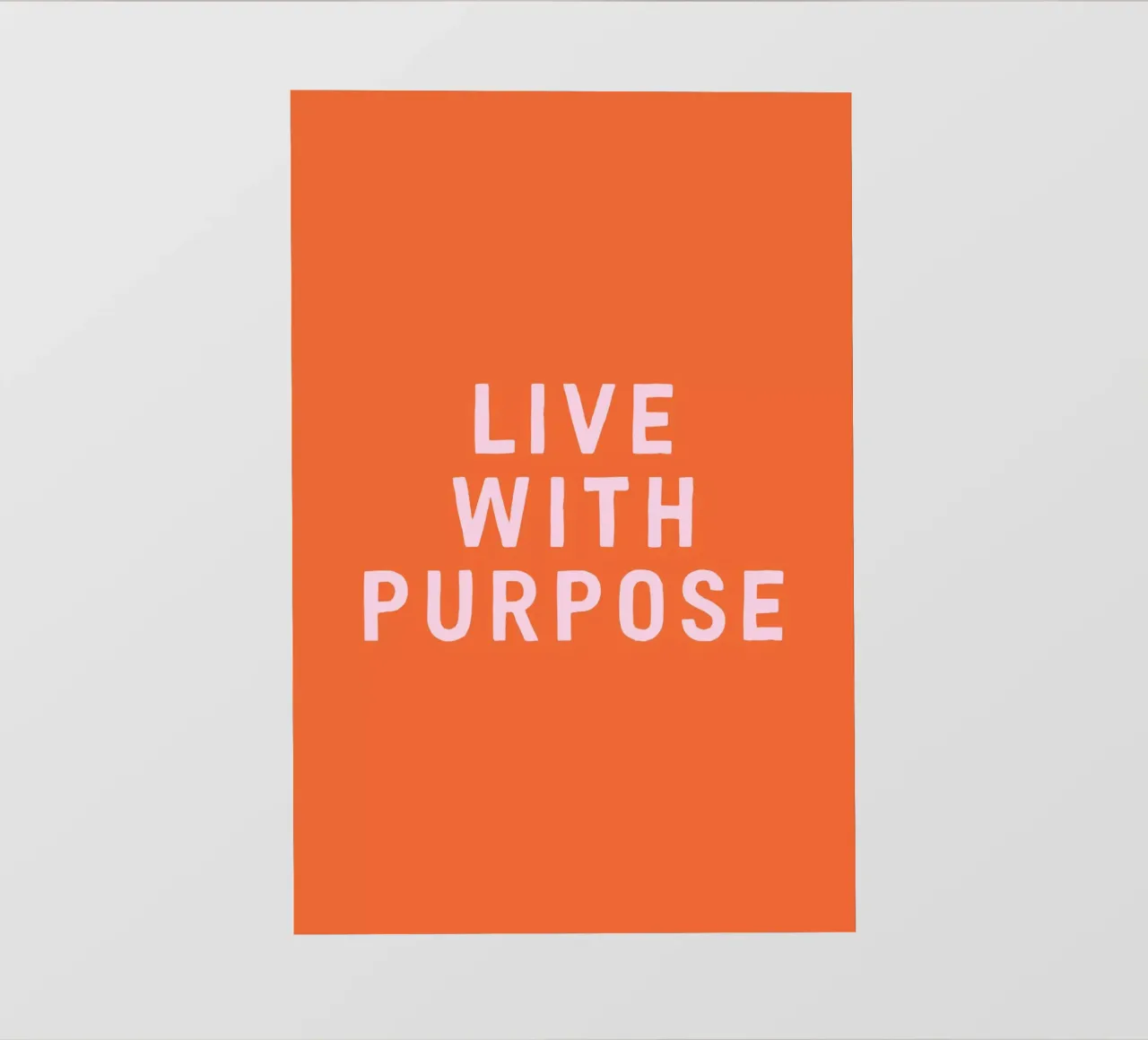 Vivere con uno scopo telo in pvc da The Native State