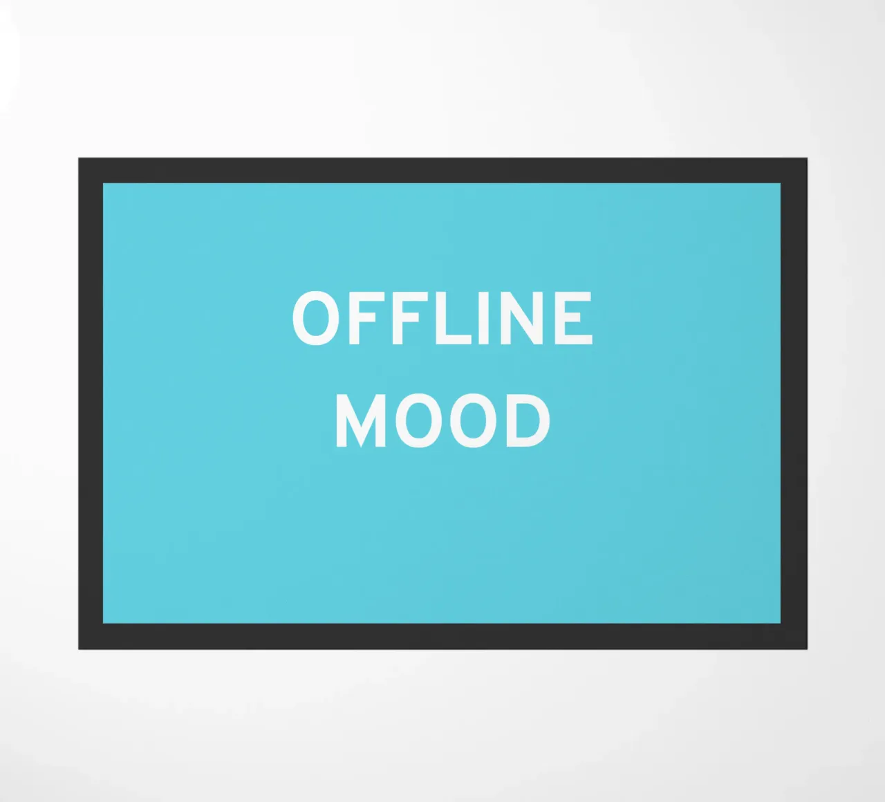 OFFLINE doormat by Simple