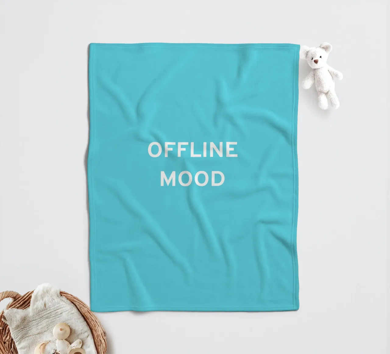 OFFLINE fleece blanket by Simple