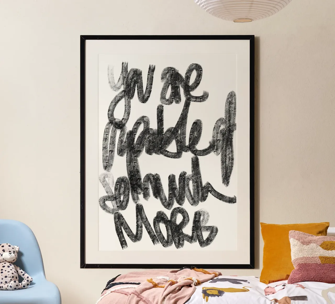 Siete in grado di fare molto di più poster con telaio in legno da Studio B