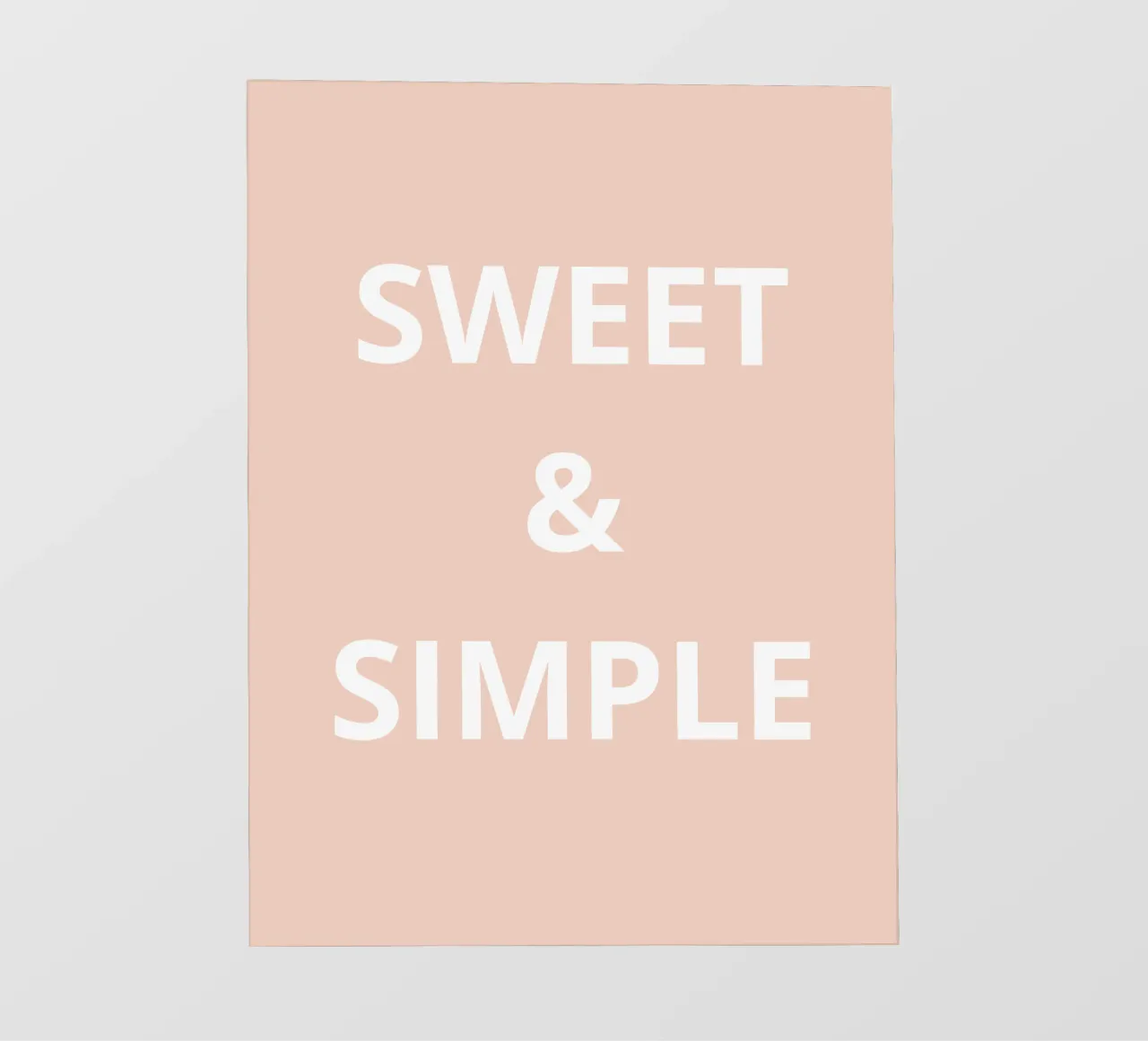 DOLCE E SEMPLICE pellicola backlit da Simple