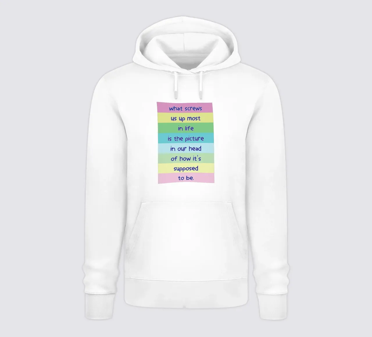 cosa ci frega di più nella vita felpa con cappuccio da bougenfille