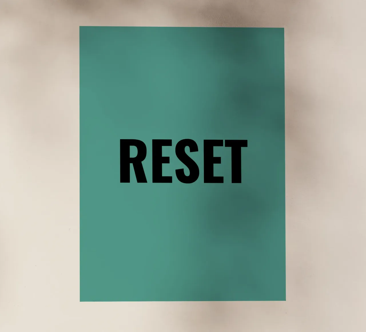 RESET pellicola backlit da Simple