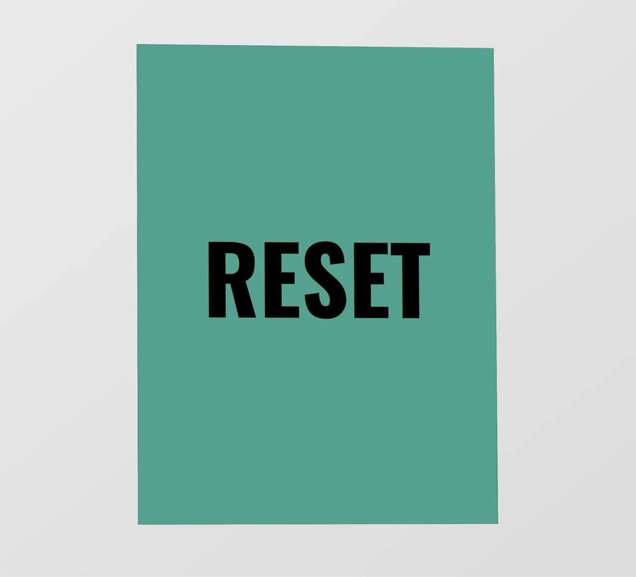 RESET pellicola backlit da Simple