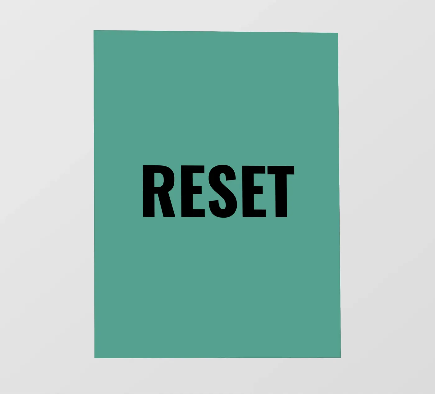 RESET pellicola backlit da Simple