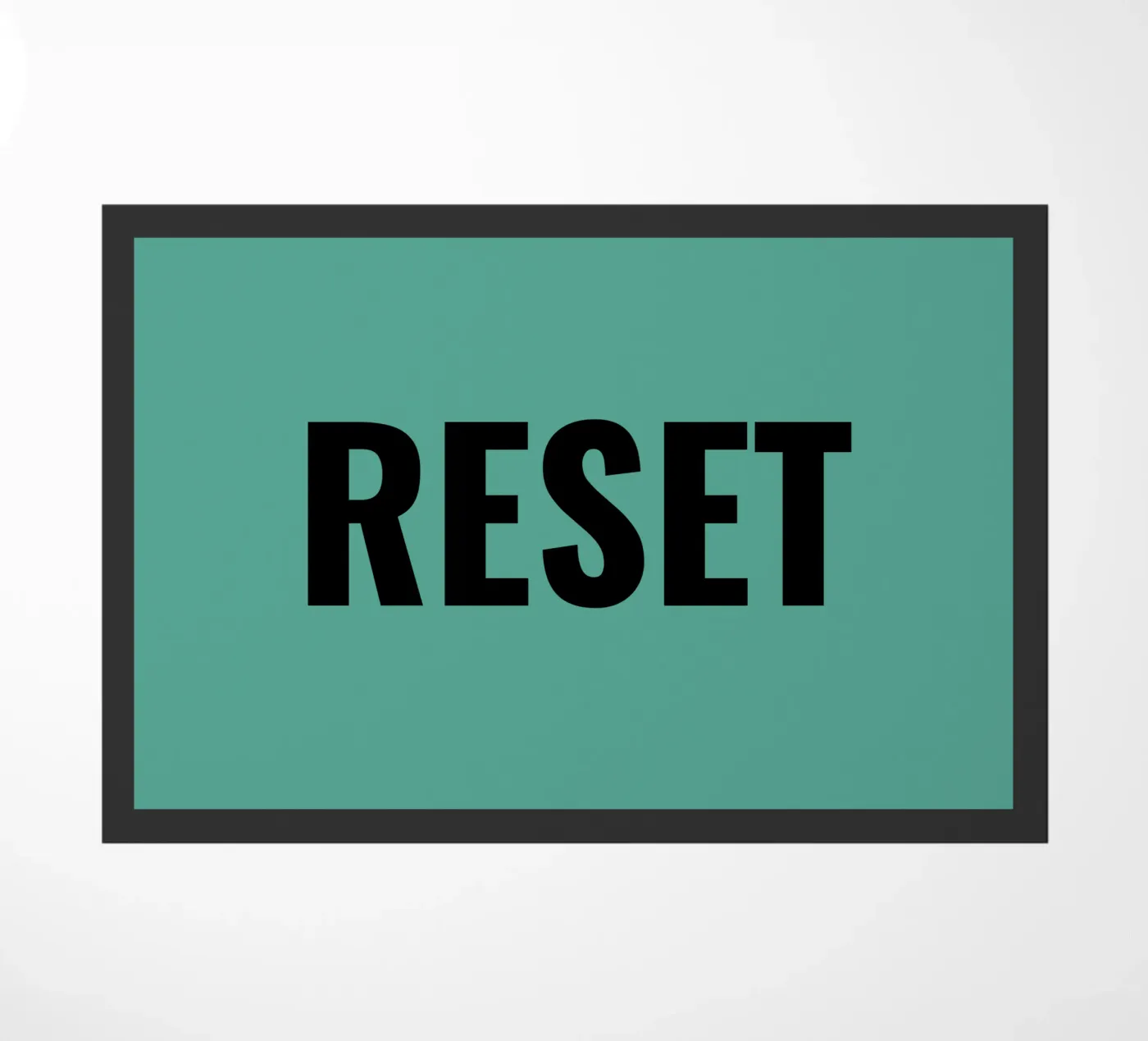 RESET Fußmatte von Simple