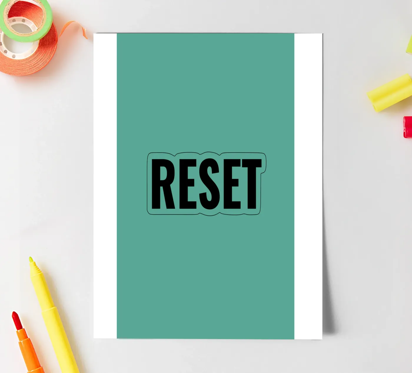RESET Stickerbogen von Simple