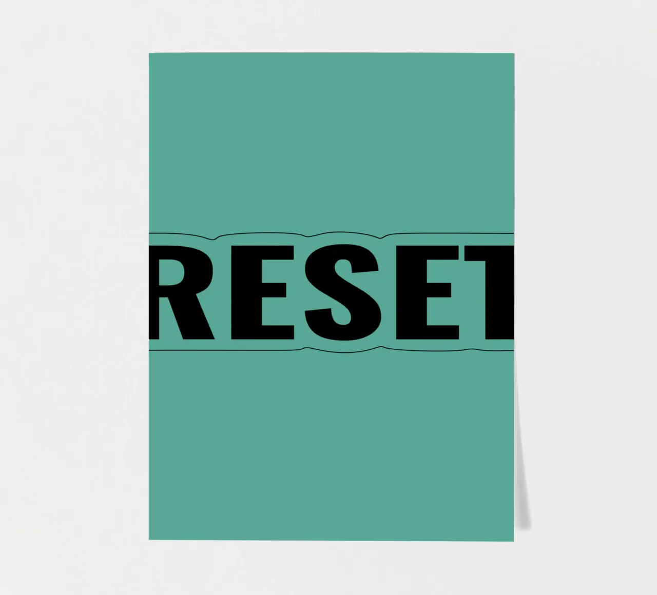 RESET sticker sheet by Simple