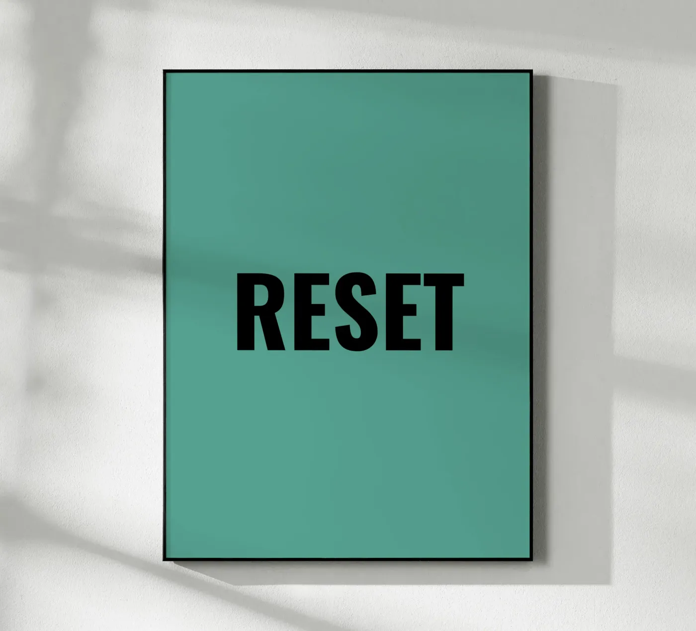 RESET plexiglas de Simple
