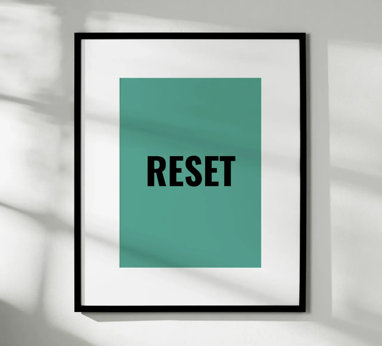 RESET poster by Simple