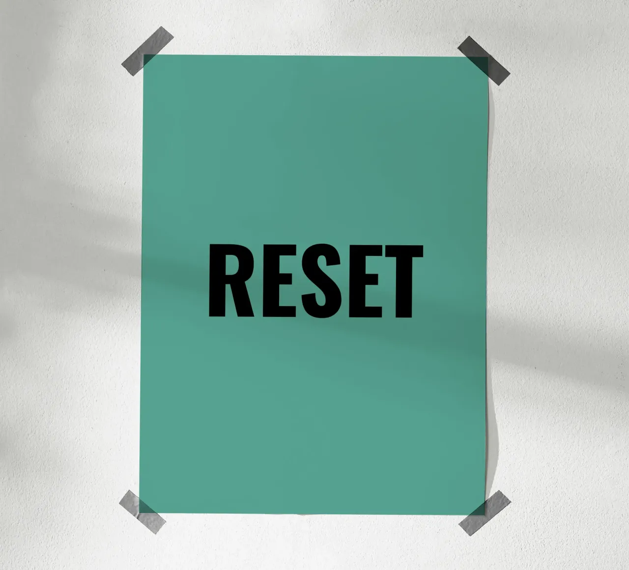 RESET poster by Simple