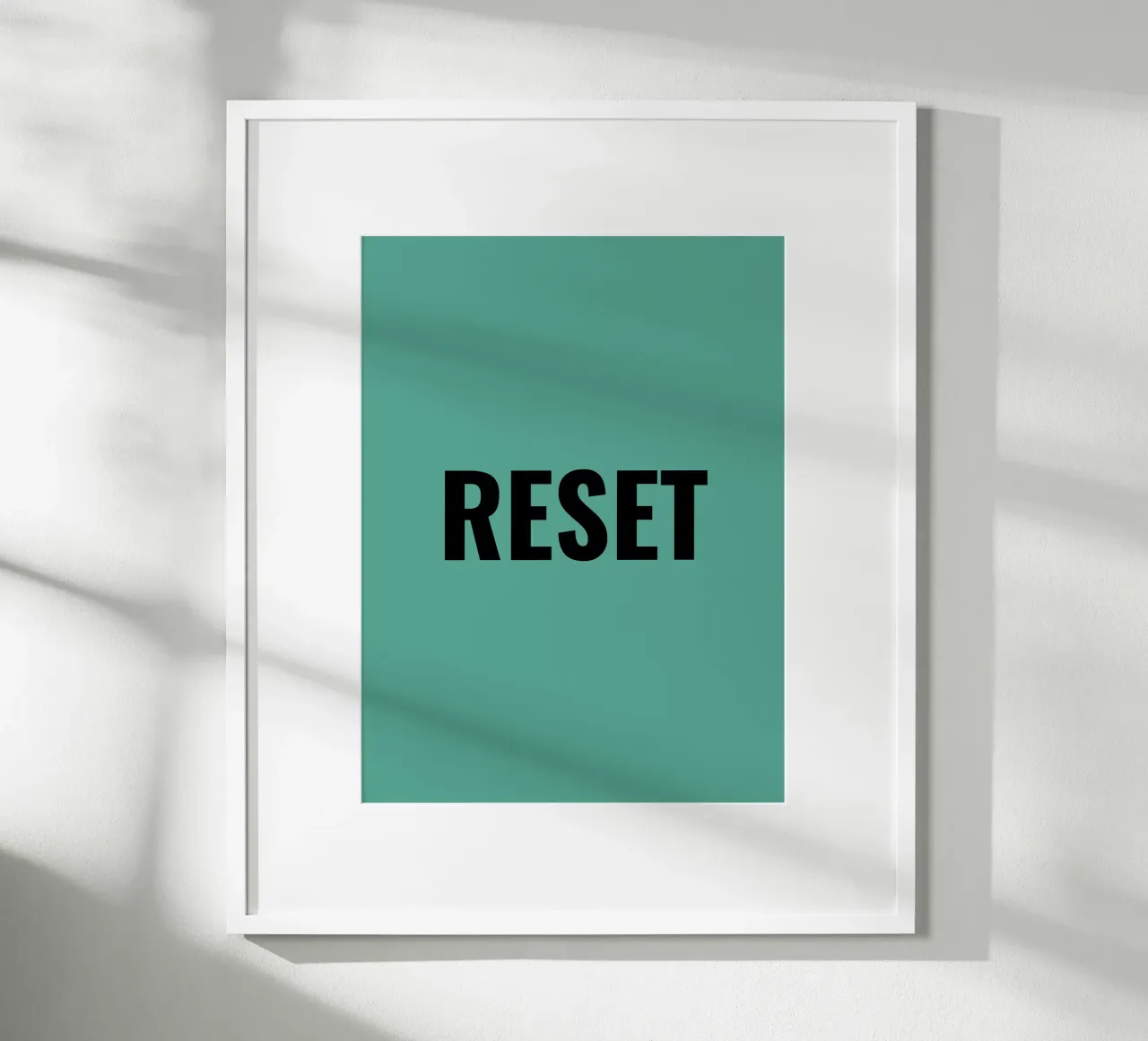 RESET poster by Simple