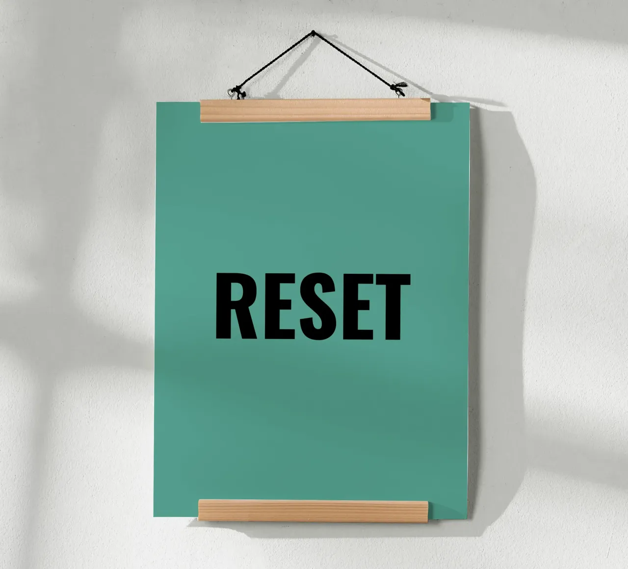RESET poster by Simple