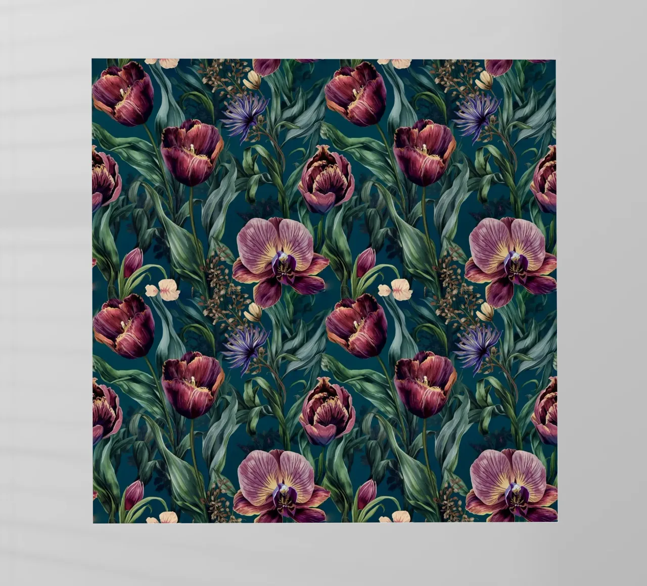 Dark Moody Floral Pattern pellicola backlit da AzStore11