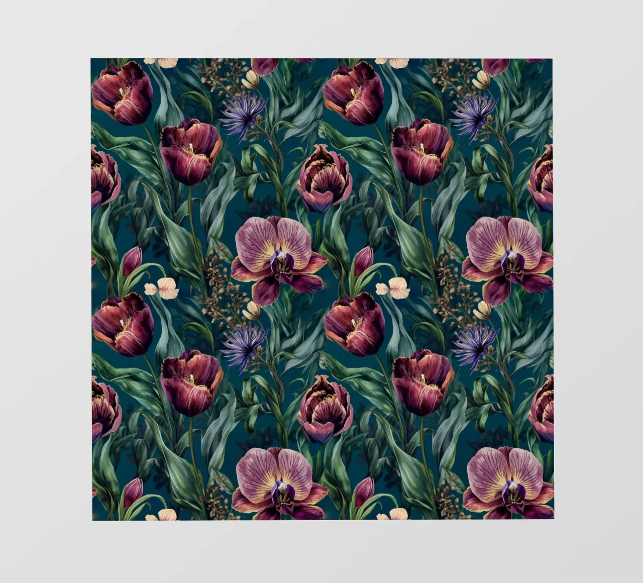 Dark Moody Floral Pattern telo in pvc da AzStore11