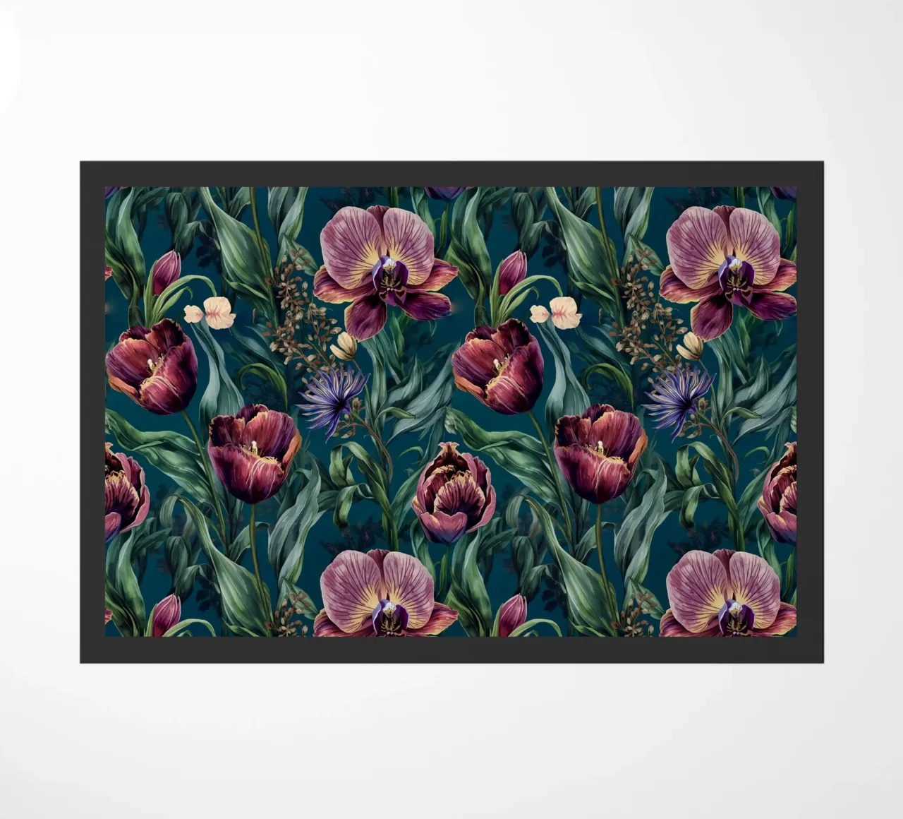 Dark Moody Floral Pattern zerbino da AzStore11