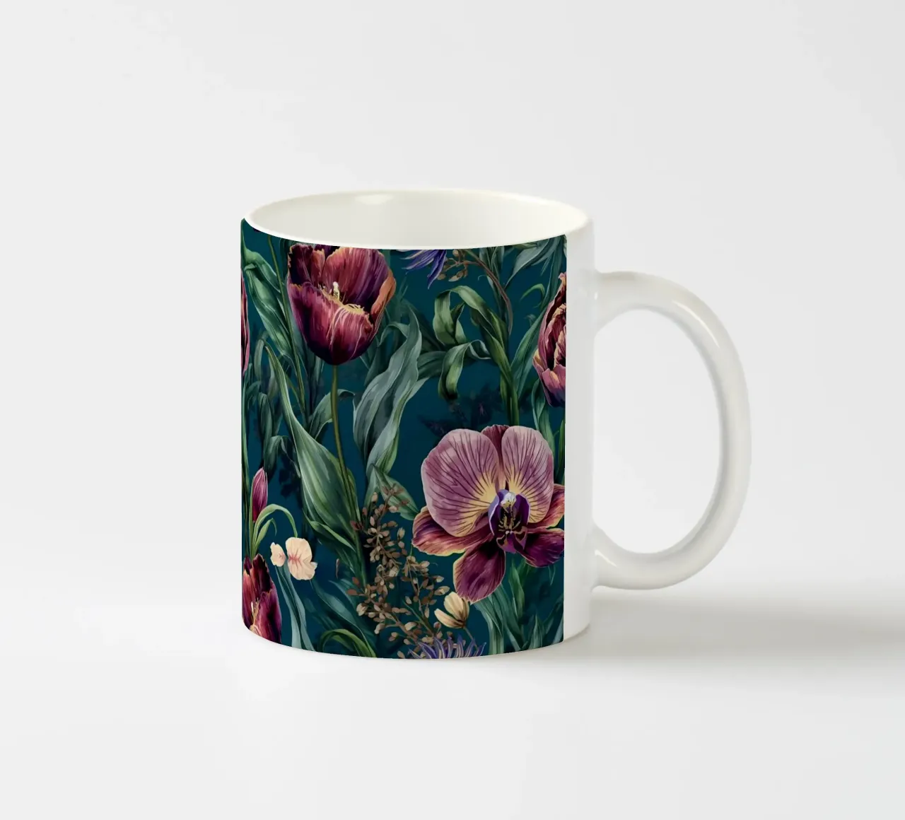 Dark Moody Floral Pattern tazza in ceramica da AzStore11