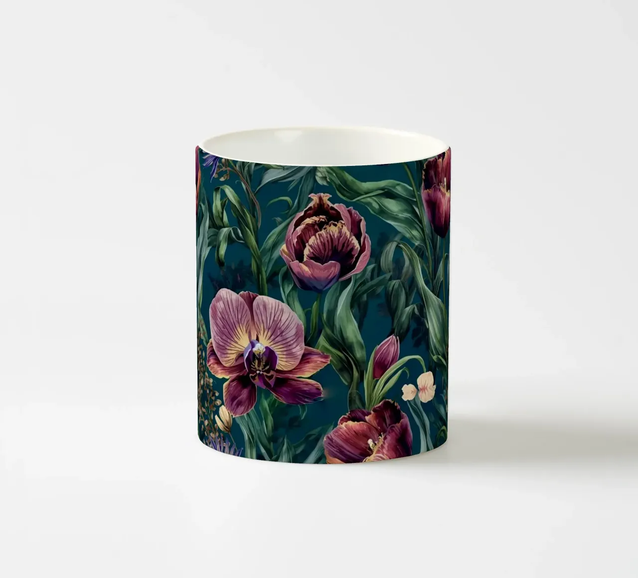 Dark Moody Floral Pattern tazza in ceramica da AzStore11