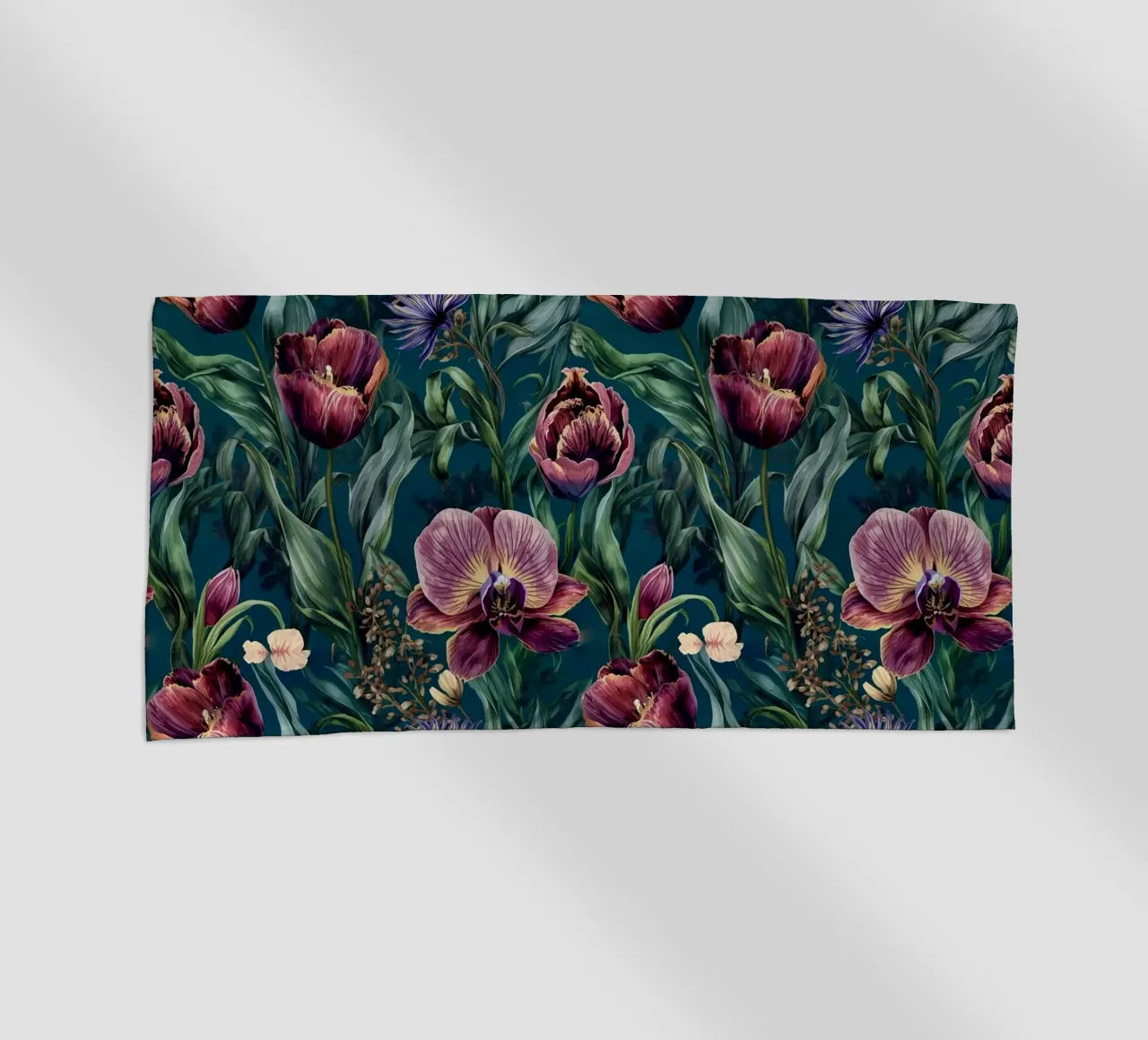 Dark Moody Floral Pattern telo mare da AzStore11