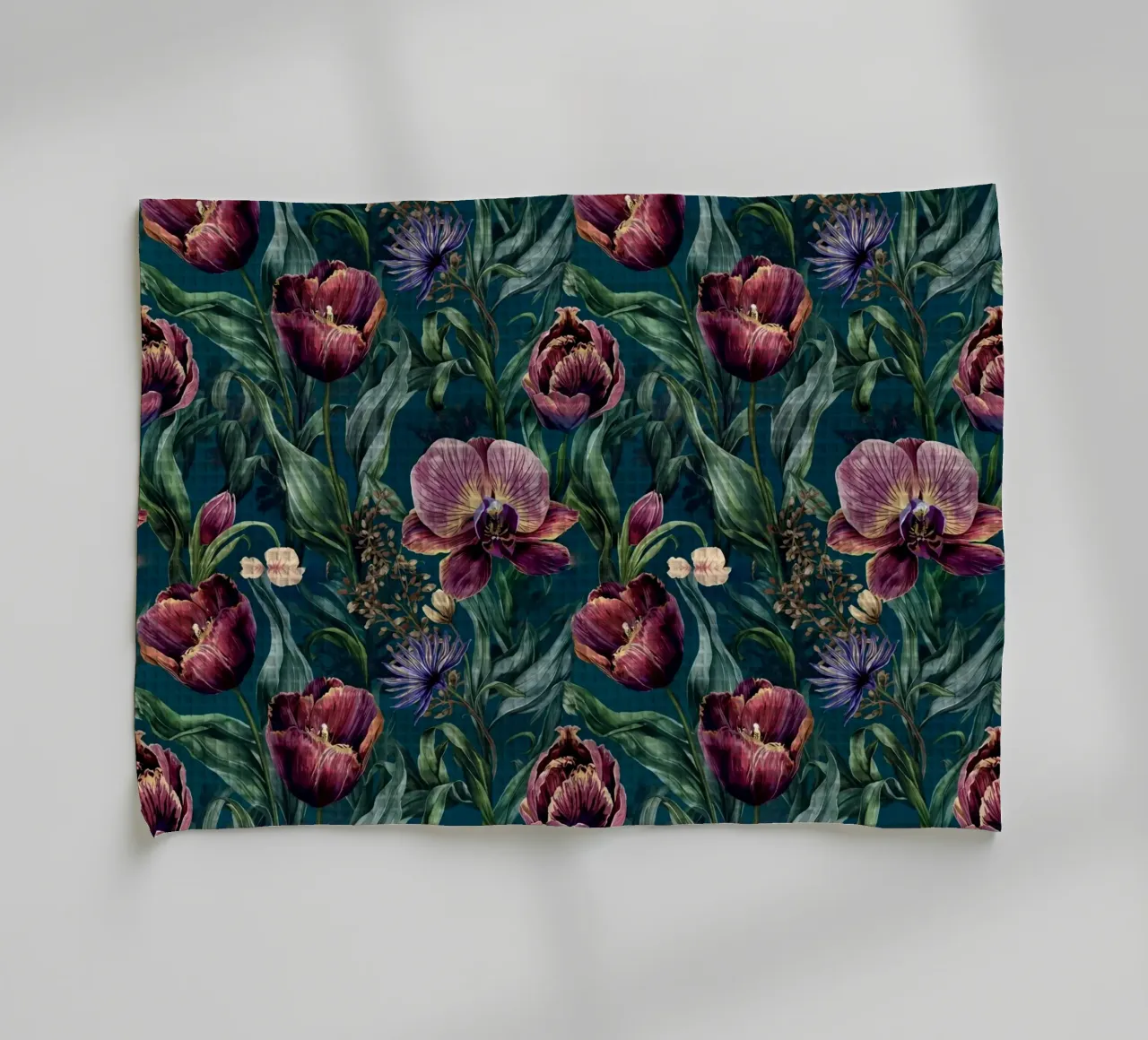 Dark Moody Floral Pattern canovaccio da cucina da AzStore11