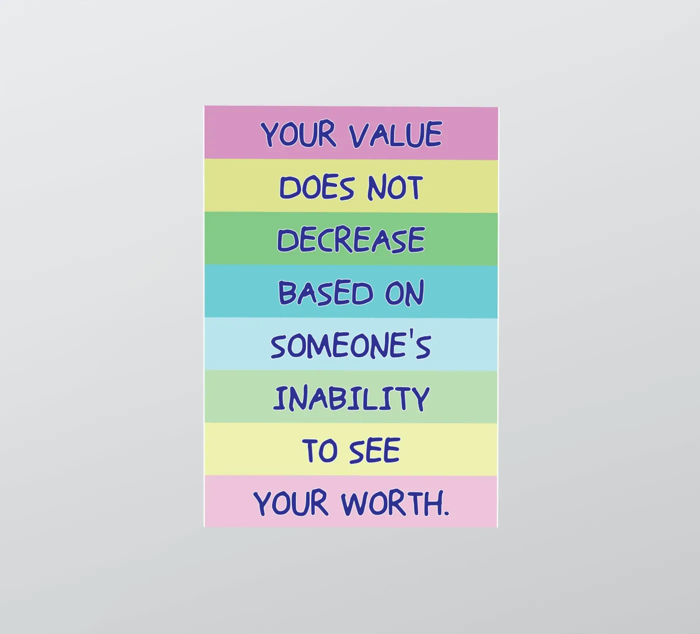 your value does not decrease sticker van bougenfille