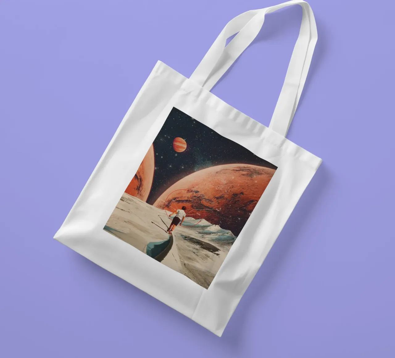 Don't Forget your Path borsa in juta da Frank Moth