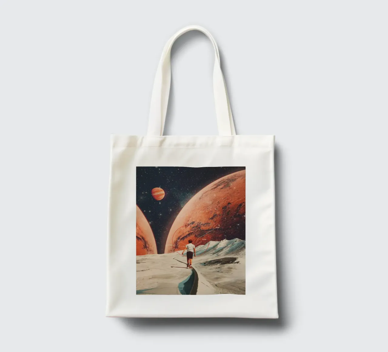 Don't Forget your Path borsa in juta da Frank Moth