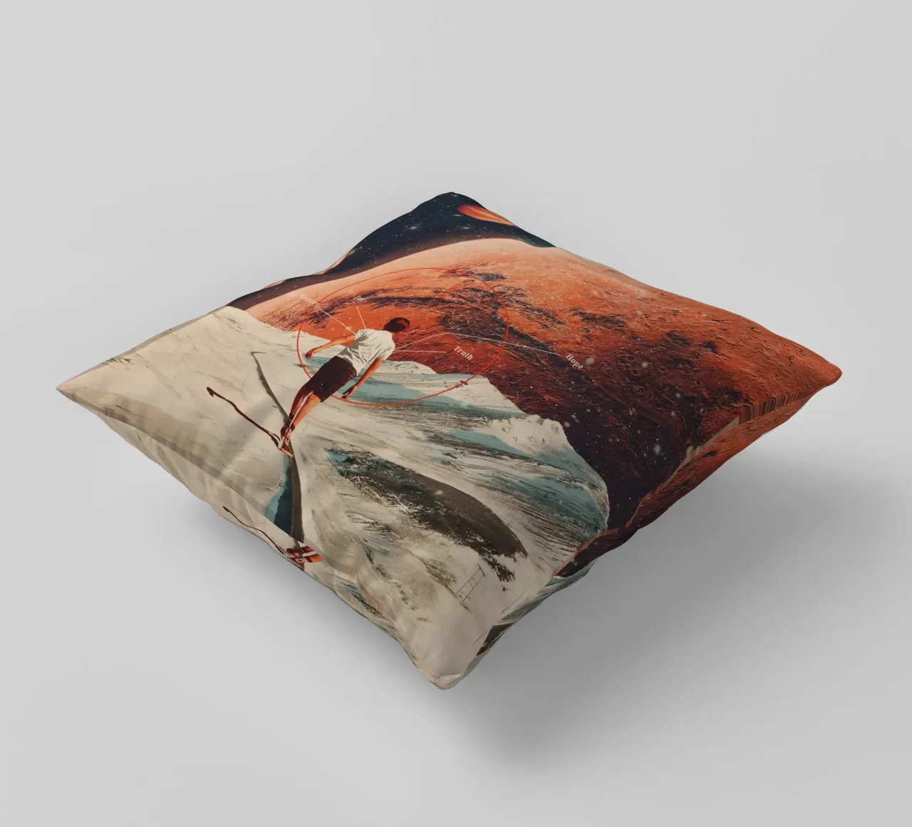 Don't Forget your Path cuscino da Frank Moth