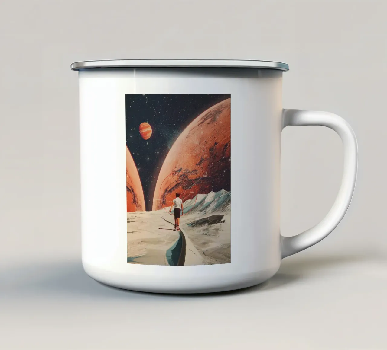 Don't Forget your Path emaille mok van Frank Moth