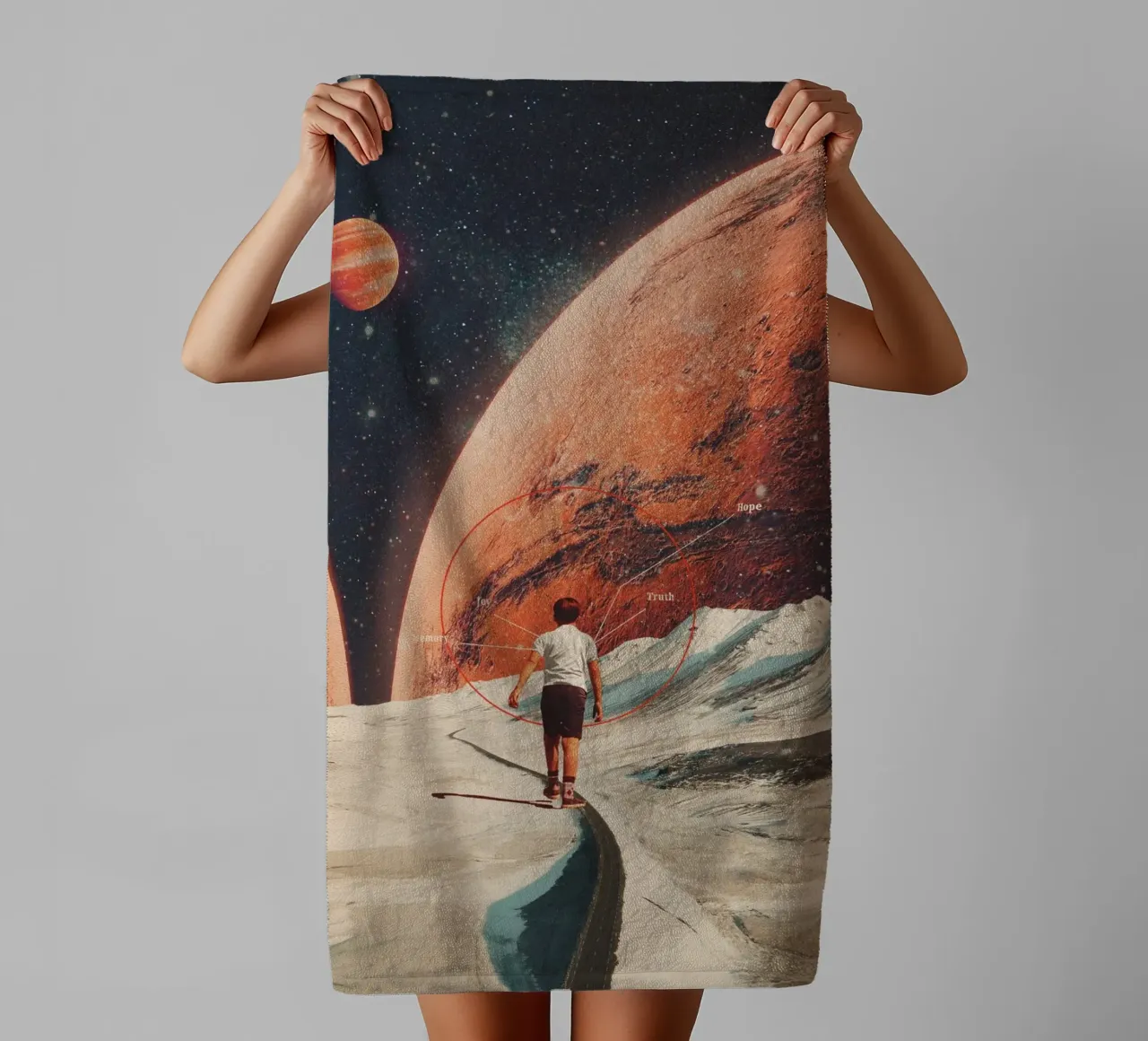 Don't Forget your Path towel by Frank Moth