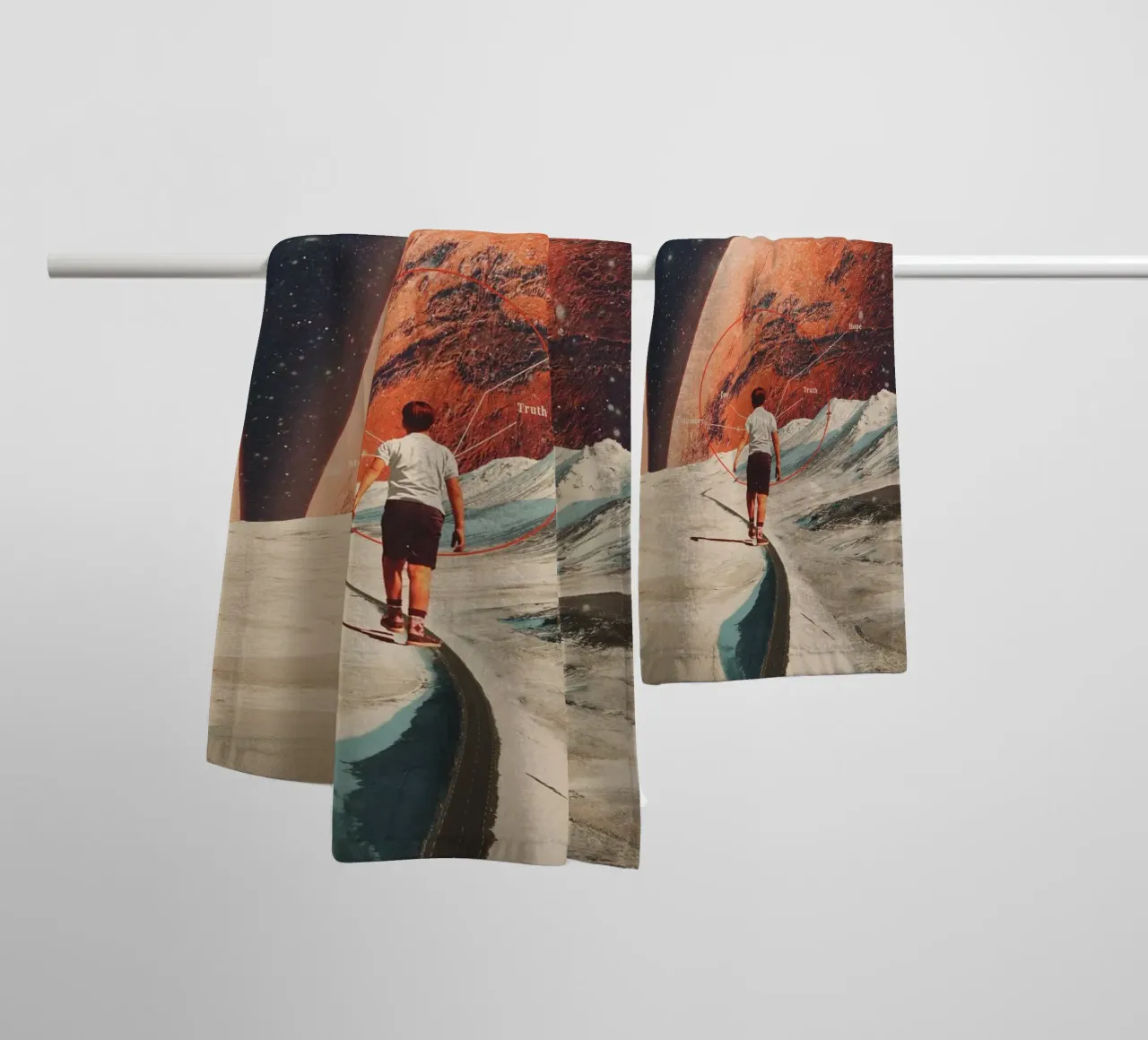 Don't Forget your Path towel by Frank Moth