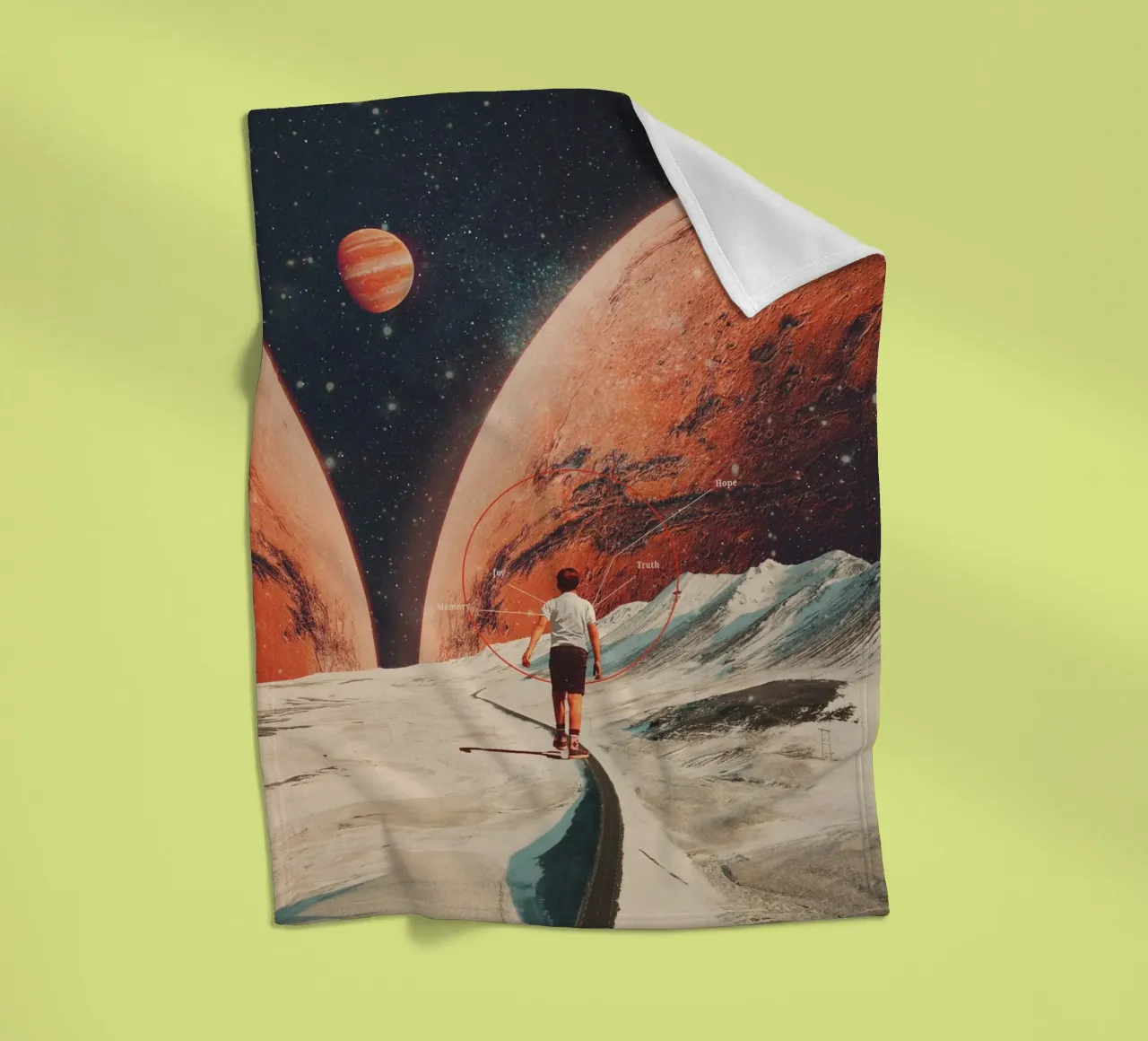 Don't Forget your Path coperta in pile da Frank Moth