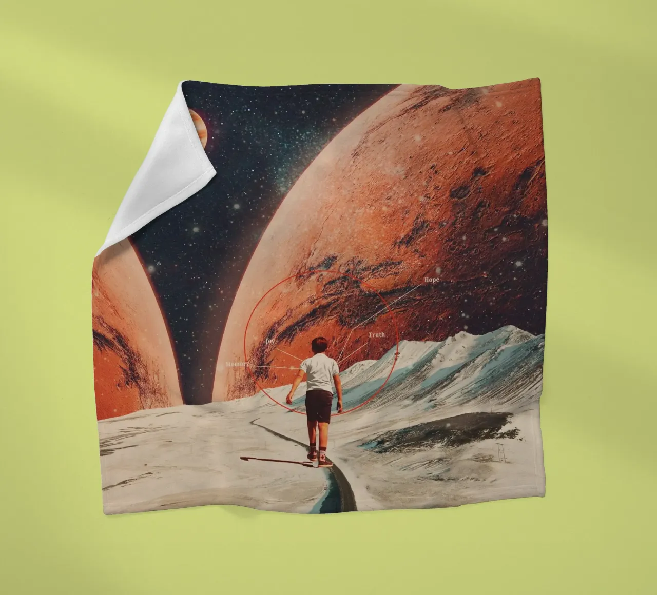 Don't Forget your Path coperta in pile da Frank Moth