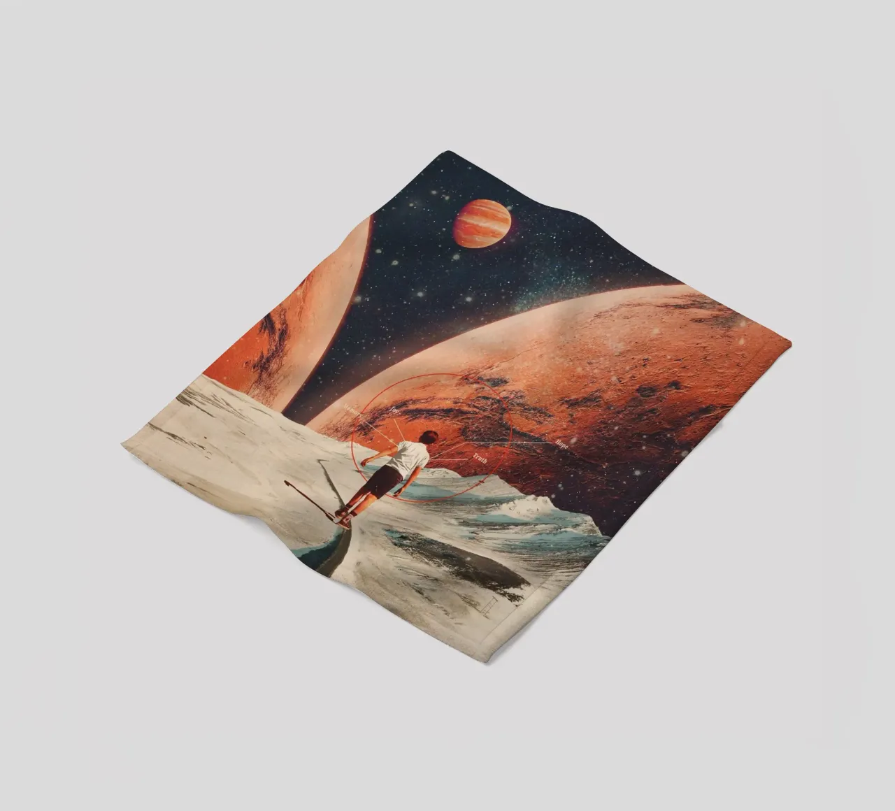 Don't Forget your Path coperta in pile da Frank Moth