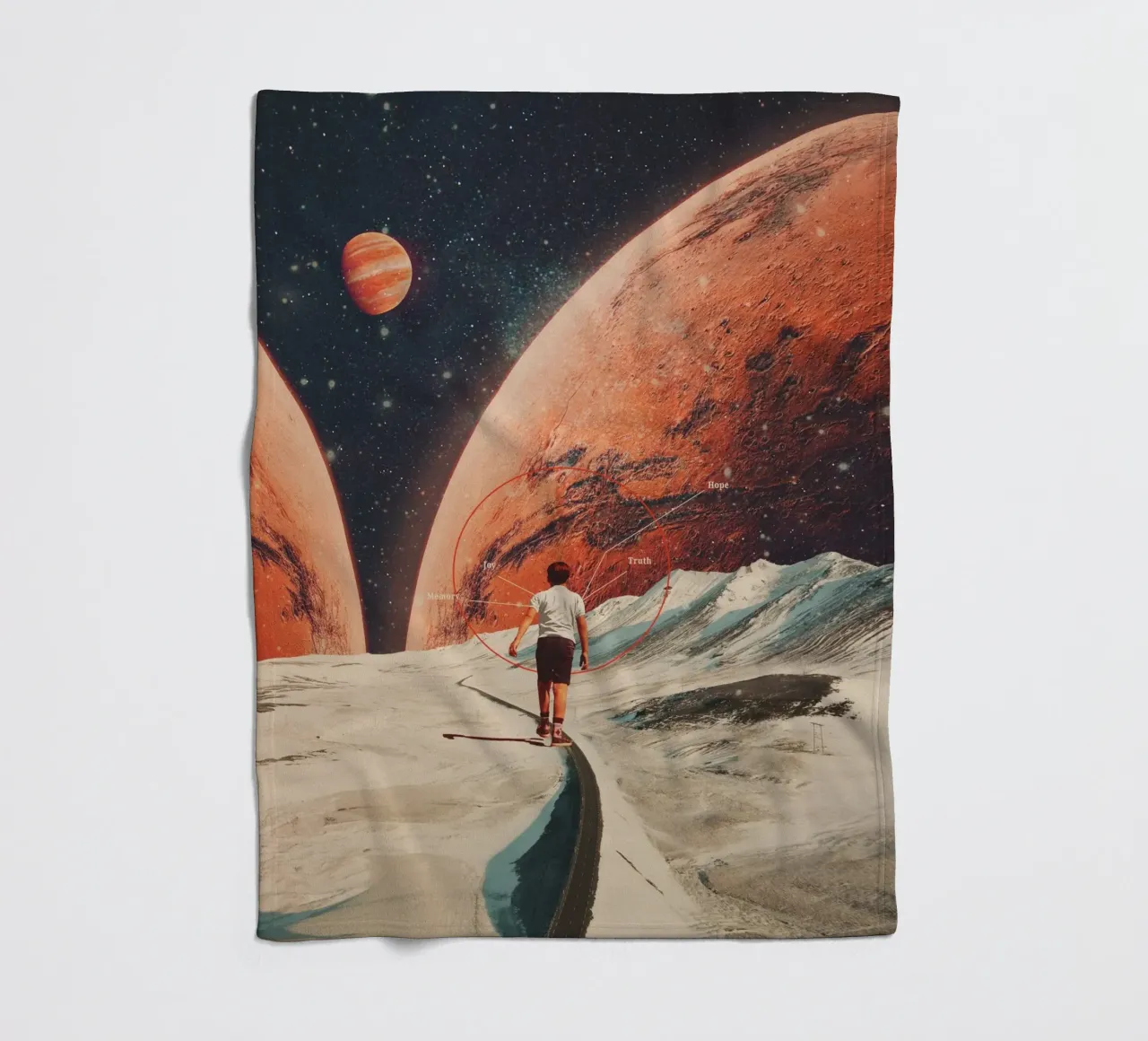 Don't Forget your Path coperta in pile da Frank Moth