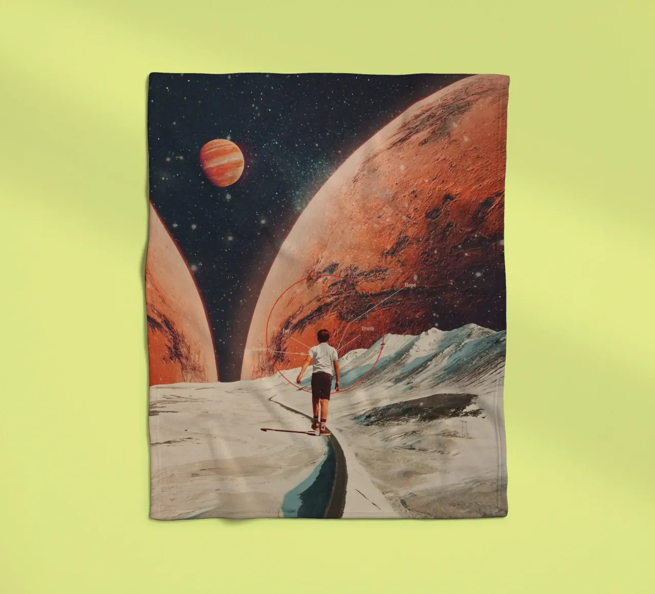 Don't Forget your Path coperta in pile da Frank Moth