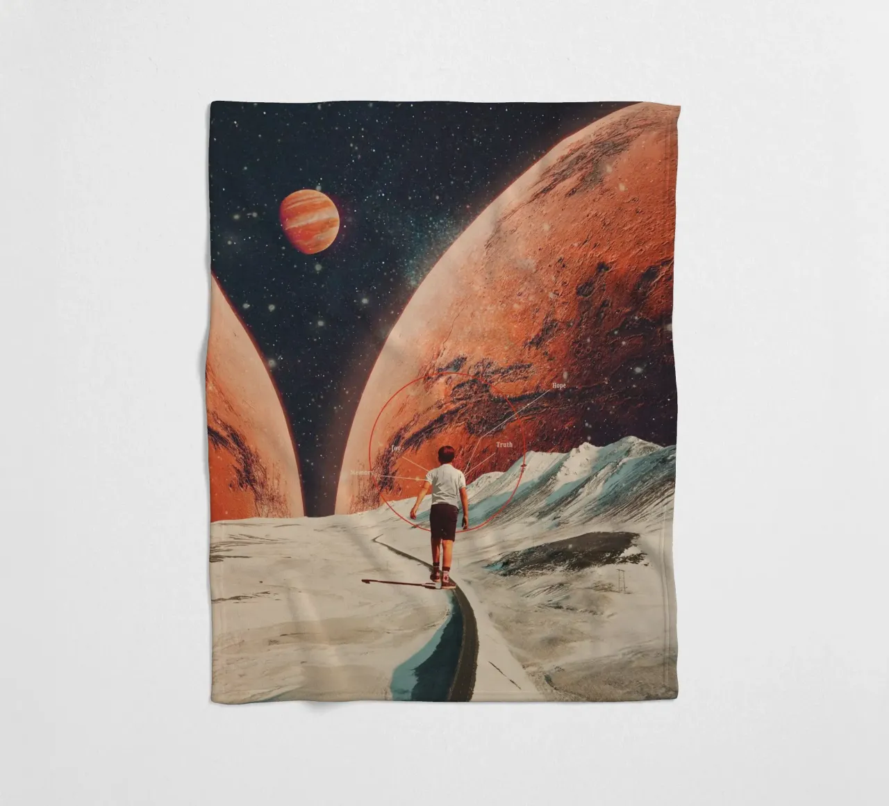 Don't Forget your Path coperta in pile da Frank Moth