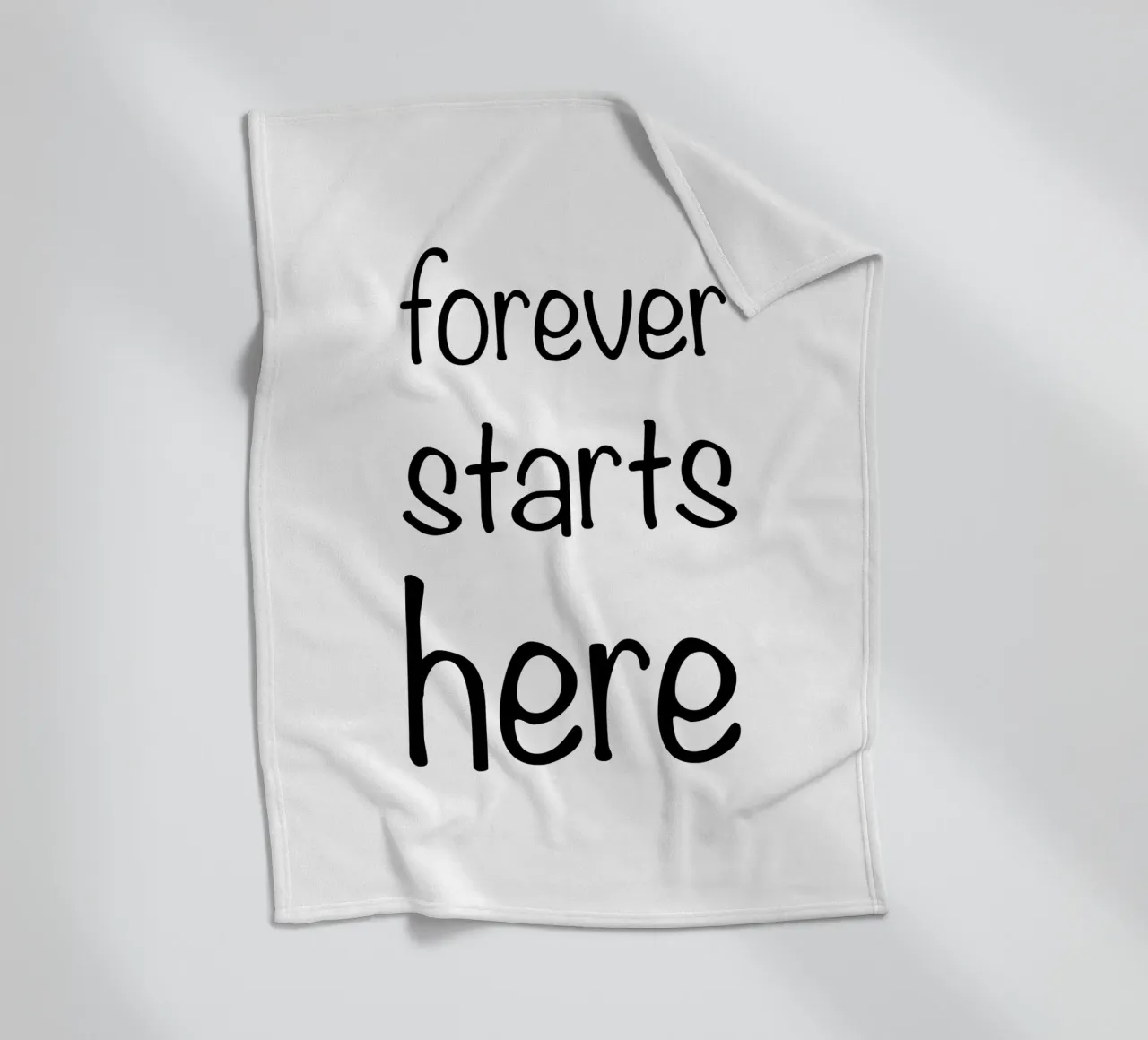 Forever starts here coperta in pile da typolover