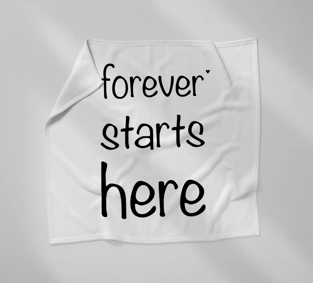 Forever starts here coperta in pile da typolover