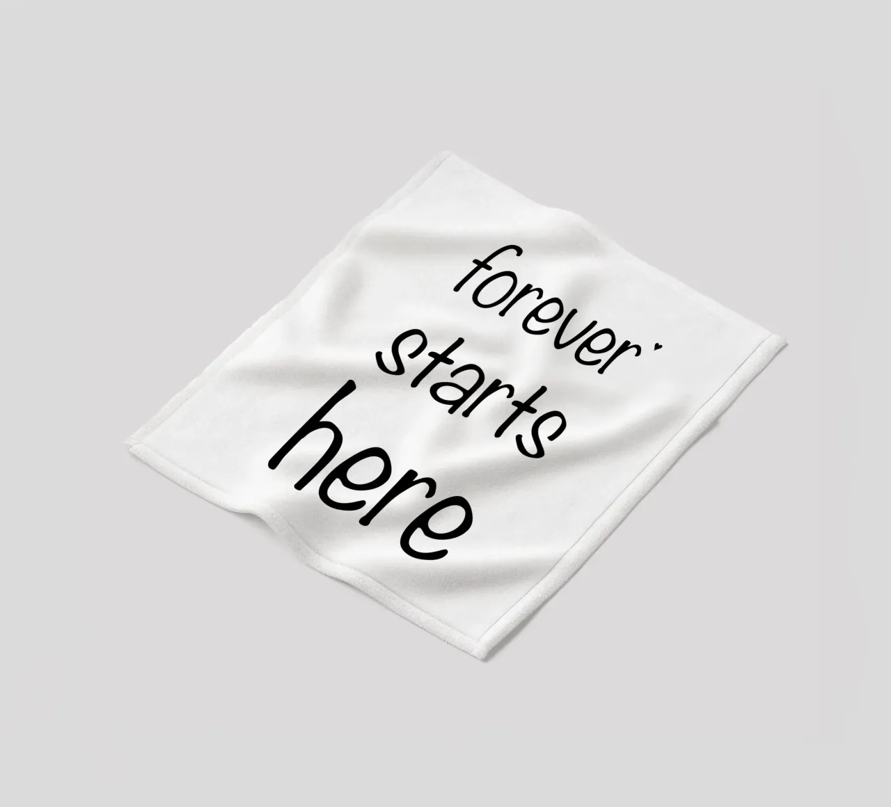 Forever starts here coperta in pile da typolover