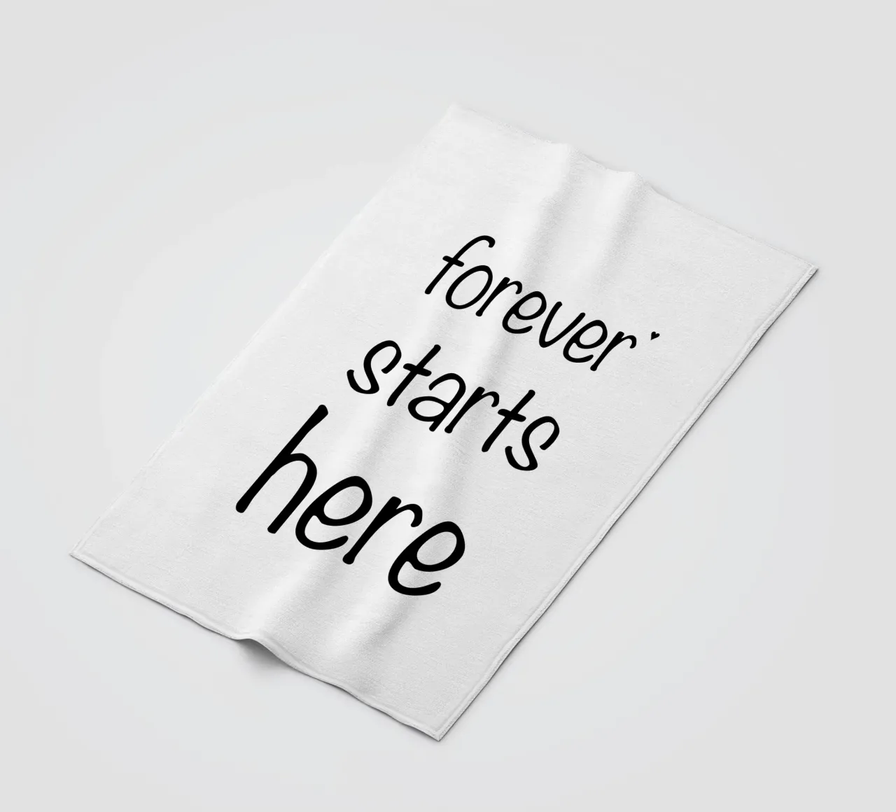 Forever starts here coperta in pile da typolover