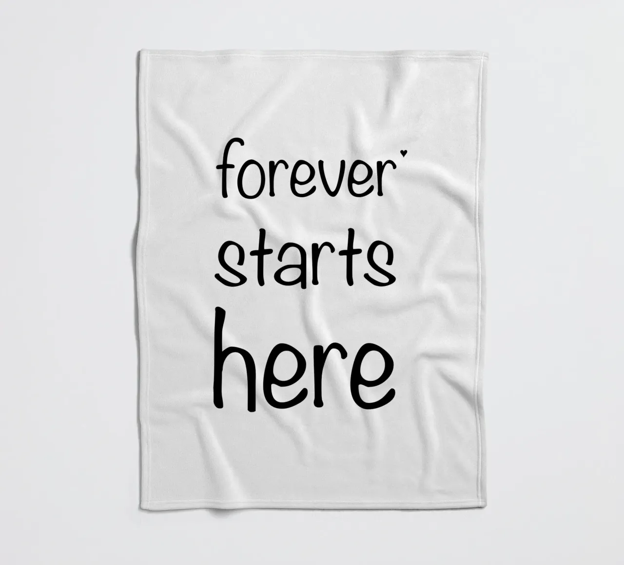 Forever starts here coperta in pile da typolover