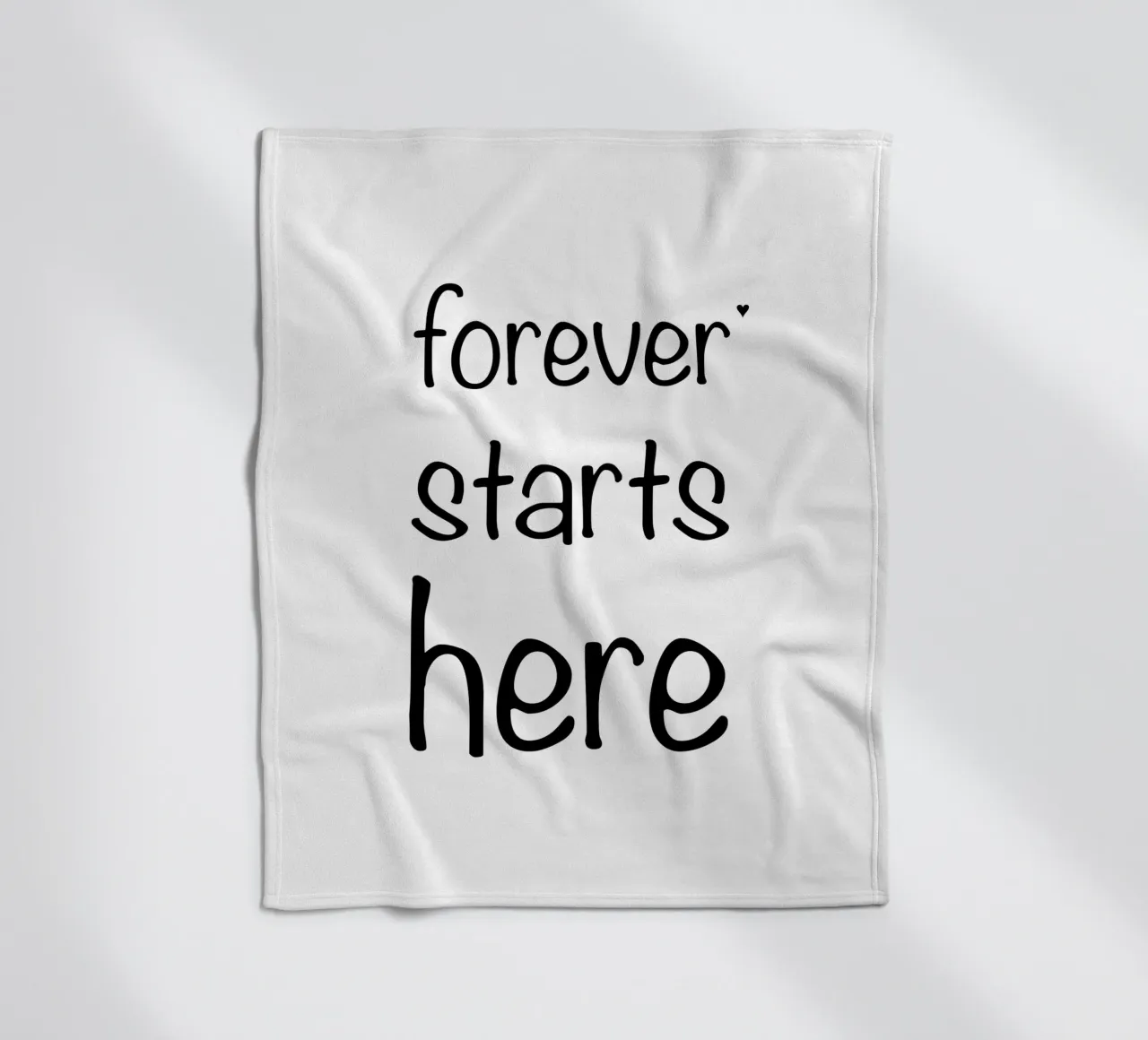 Forever starts here coperta in pile da typolover