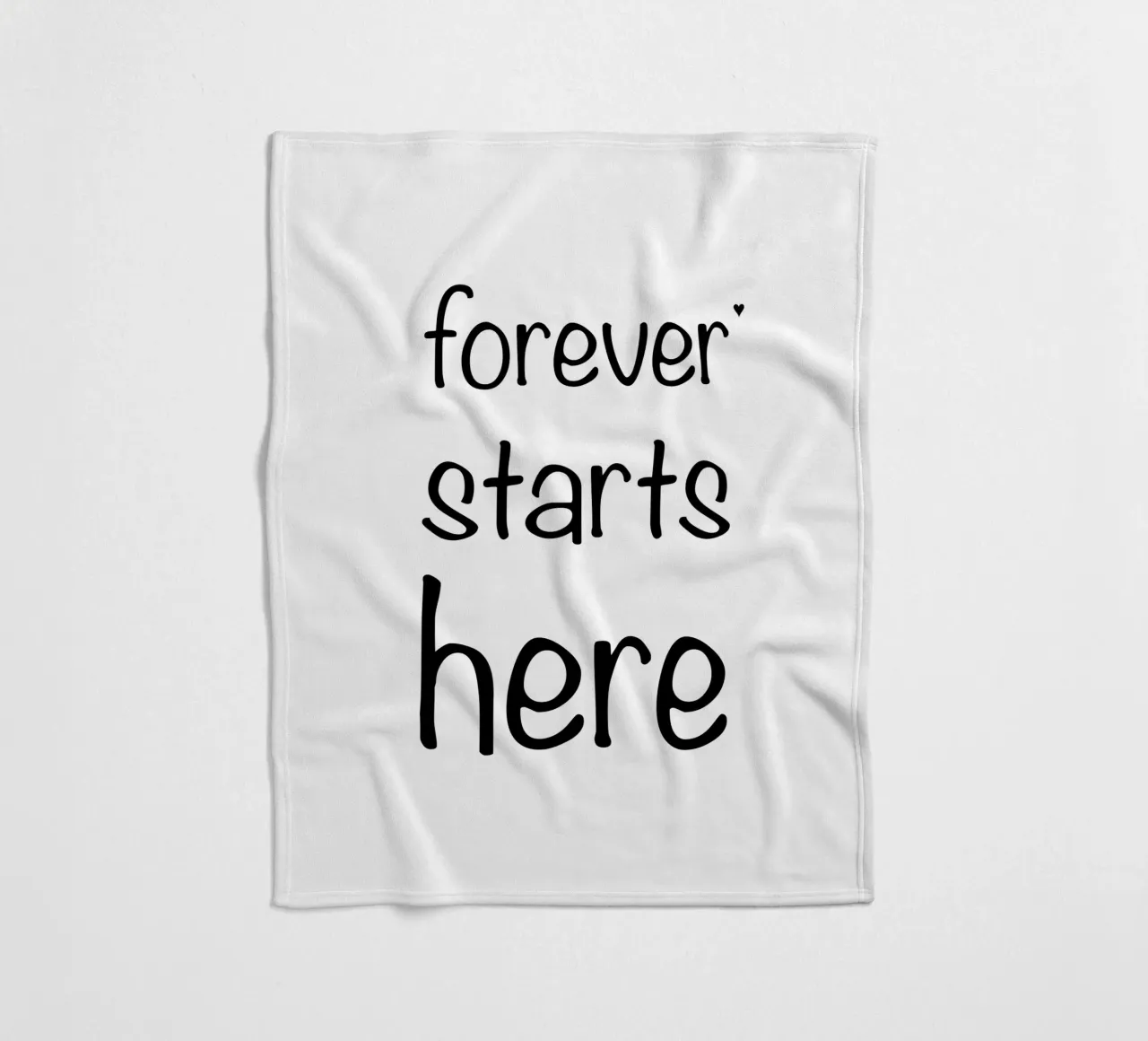 Forever starts here coperta in pile da typolover